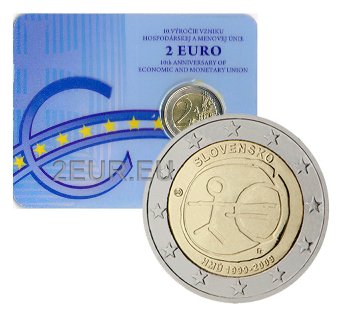 Slowakei 2 Euro BU 2009 - 10 Jahre Euro  