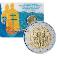 Slowakei 2 Euro BU 2013 - 1150. Jahrestag der Ankunft der Heiligen Kyrill und Method