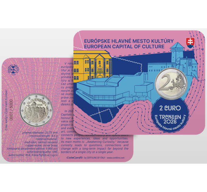 Slowakei 2 Euro BU 2026 – Trencin