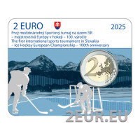 Slowakei 2 Euro BU 2025 – 100 Jahre erste Eishockey-Europameisterschaft