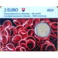 Slowakei 2 Euro BU 2023 – 100. Jahrestag der ersten Bluttransfusion in der Slowakei  