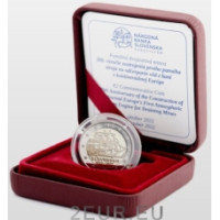  Slowakei 2 Euro proof 2022 - 300. Jahrestag des Baus der ersten atmosphärischen Dampfmaschine Kontinentaleuropas zur Entwässerung von Bergwerken 