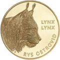 Slowakei 5 Euro UNC 2022 – Fauna und Flora in der Slowakei – Luchs