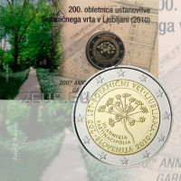 Slowenien 2 euro BU 2010 - 200 Jahre Botanischer Garten Ljubljana  