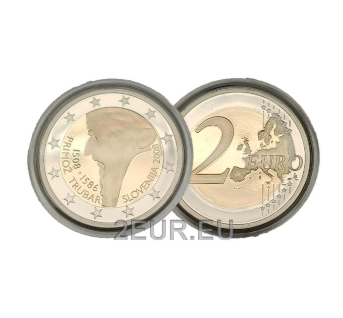 Slowenien 2 Euro proof 2008 - 500. Geburtstag von Primoz Trubar  
