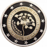 Slowenien 2 Euro proof 2010 – 200 Jahre Botanischer Garten Ljubljana