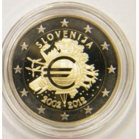 Slowenien 2 Euro proof 2012 - 10 Jahre Euro-Bargeld