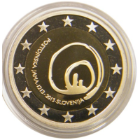 Slowenien 2 Euro proof 2013 – 800. Jahrestag des ersten Besuchs der Höhlen von Postojna
