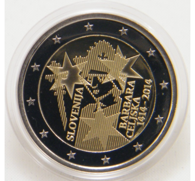 Slowenien 2 Euro proof 2014 – 600. Jahrestag der Krönung von Barbara von Cilli