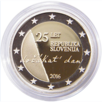 Slowenien 2 Euro proof 2016 – 25 Jahre Unabhängigkeit