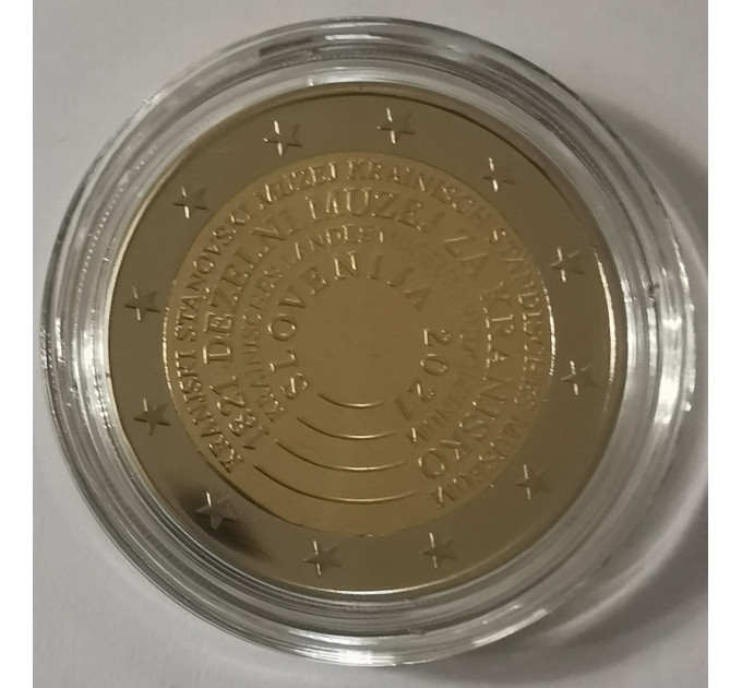 Slowenien 2 Euro proof 2021 – 200 Jahre Slowenisches Nationalmuseum  