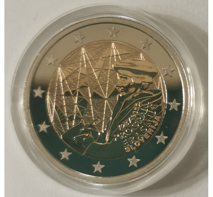 Slowenien 2 Euro proof 2022 - 35 Jahre Erasmus 