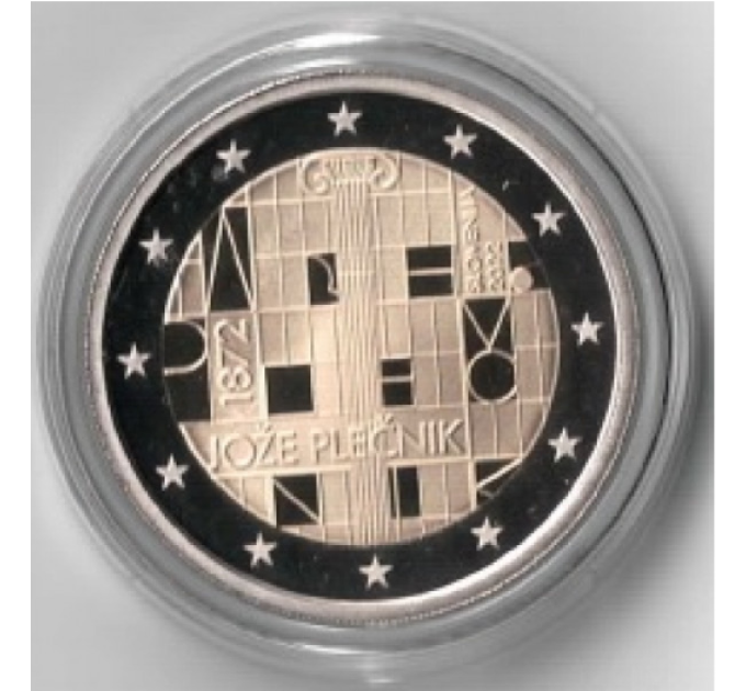 Slowenien 2 Euro proof 2022 – 150. Geburtstag von Jože Plečnik 