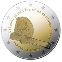 Slowenien 2 Euro proof 2024 – 250. Jahrestag der National- und Universitätsbibliothek