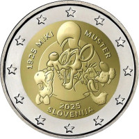 Slowenien 2 Euro proof 2025 – MIKI MUSTER