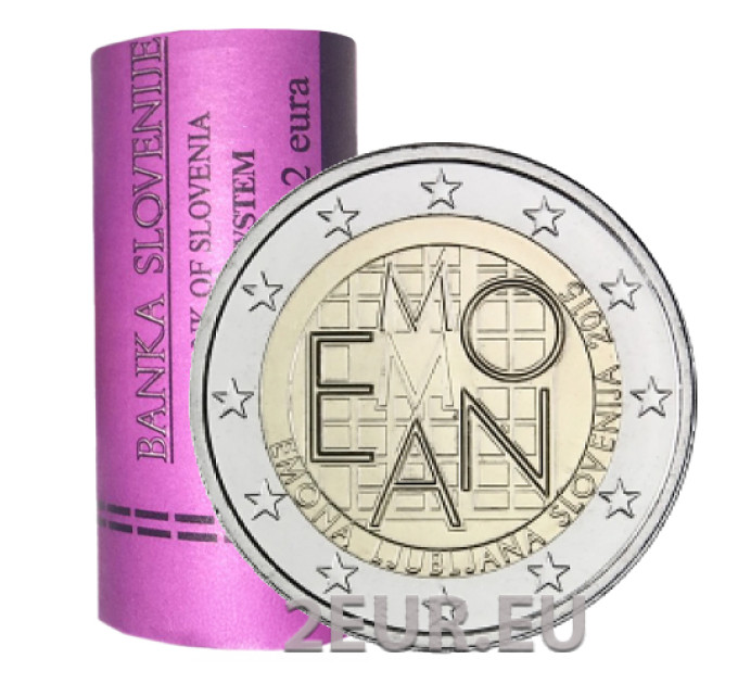 Slowenien 2 Euro Rolle 2015 – 2000 Jahre Emona – Ljubljana
