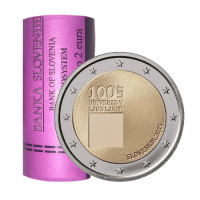 Slowenien 2 Euro Rolle 2019 – 100. Jahrestag der Gründung der Universität Ljubljana