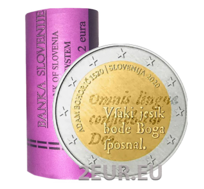 Slowenien 2 Euro Rolle 2020 – 500. Jahrestag der Geburt von Adam Bohorich