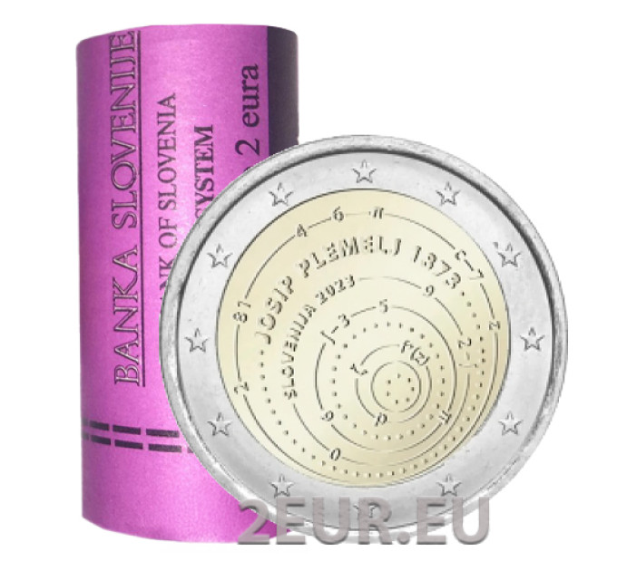 Slowenien 2 Euro Rolle 2023 – 150. Geburtstag von Josip Plemle