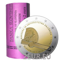 Slowenien 2 Euro Rolle 2024 – 250. Jahrestag der National- und Universitätsbibliothek