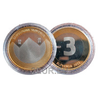 Slowenien 3 Euro proof 2011 - 20. Jahrestag der Unabhängigkeit Sloweniens 