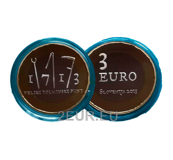 Slowenien 3 Euro proof 2013 - 300. Jahrestag des Tolminer Bauernaufstandes  