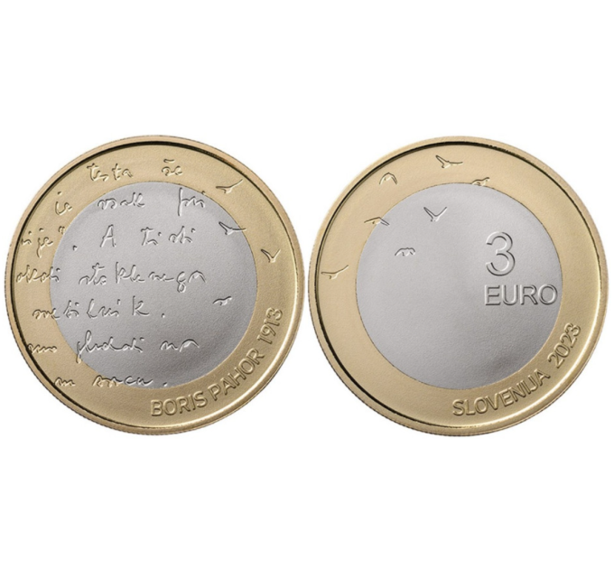 Slowenien 3 Euro UNC 2023 – 110. Geburtstag des slowenischen Schriftstellers Boris Pahor