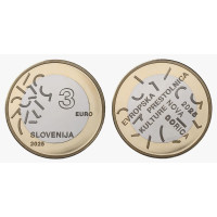 Slowenien 3 Euro UNC 2025 – Nova Gorica – Görz
