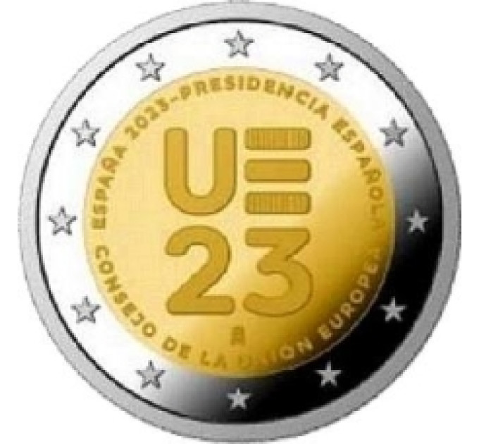 Spanje 2 euro UNC 2023 - Spanische EU-Ratspräsidentschaft