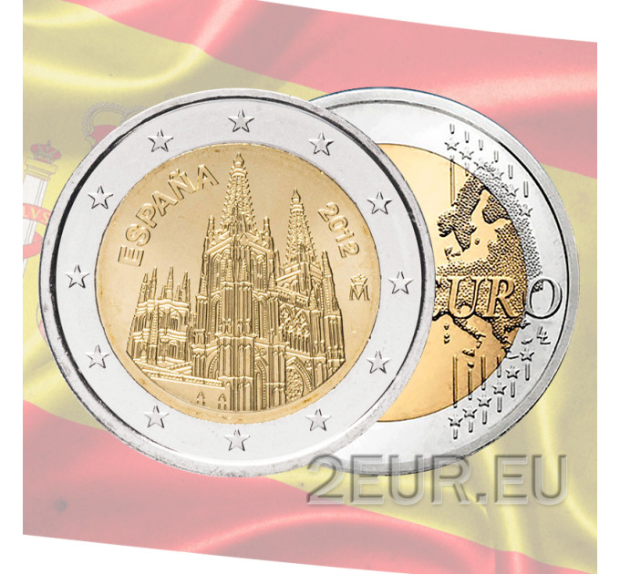 Spanien 2 Euro rollen 2012 – Kathedrale von Burgos