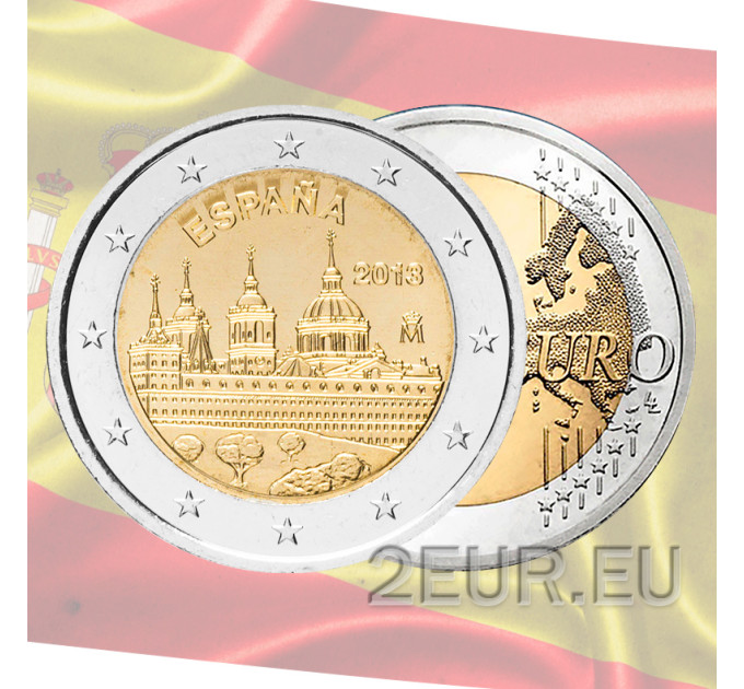 Spanien 2 Euro UNC 2013 - Königliches Kloster San Lorenzo de El Escorial
