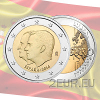 Spanien 2 Euro UNC 2014 - Thronfolge König Felipe VI