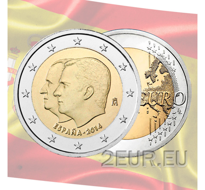 Spanien 2 Euro UNC 2014 - Thronfolge König Felipe VI