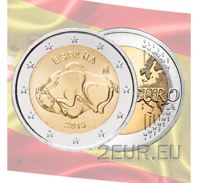 Spanien 2 Euro UNC 2015 - Die Höhle von Altamira