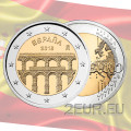 Spanien 2 euro UNC 2016 - Altstadt von Segovia und ihr Aquädukt