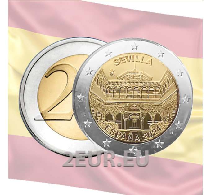 Spanje 2 euro UNC 2024 - Kathedrale von Sevilla