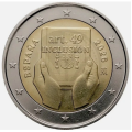 Spanje 2 euro UNC 2026 - Artikel 49: Behinderung, Schutz, Rechte und Inklusion