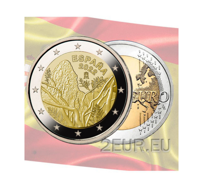 Spanje 2 euro UNC 2022 - Nationaal Park Garajonay