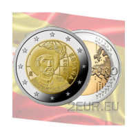 Spanien 2 Euro UNC 2022 - 500. Jahrestag der ersten Weltumrundung durch Juan Sebastian Elcano