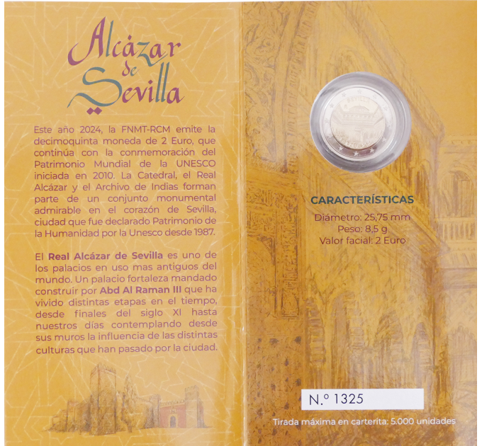 Spanien 2 euro proof 2024 – Kathedrale von Sevilla