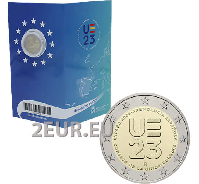 Spanien 2 euro proof 2023 – Spanische EU-Ratspräsidentschaft