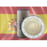 Spanien 2 Euro rollen 2015 - 30 Jahre EU-Flagge