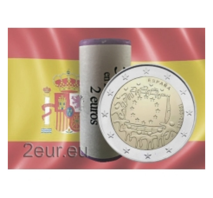 Spanien 2 Euro rollen 2015 - 30 Jahre EU-Flagge