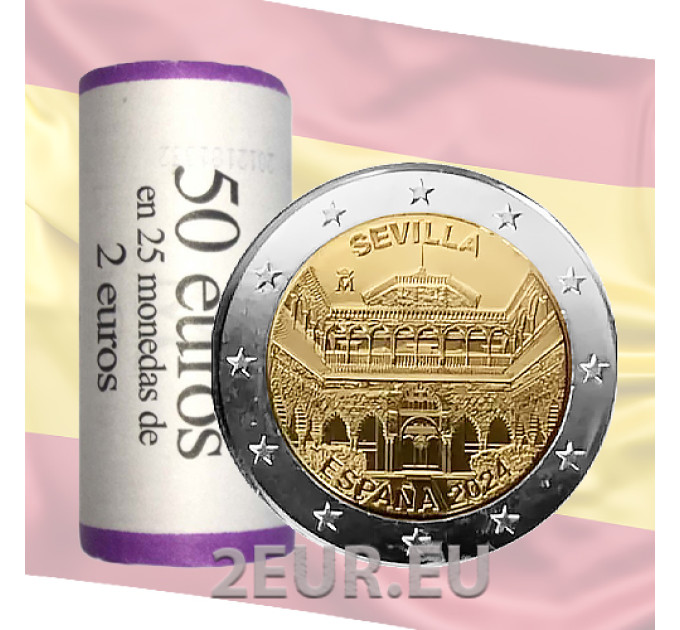 Spanien 2 Euro rollen 2024 – Kathedrale von Sevilla