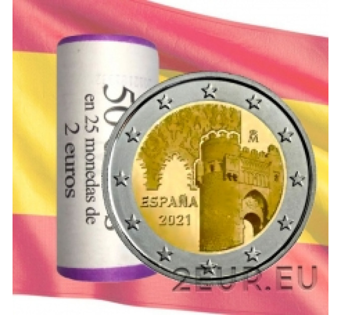 Spanien 2 Euro rollen 2021 – Historische Stadt Toledo