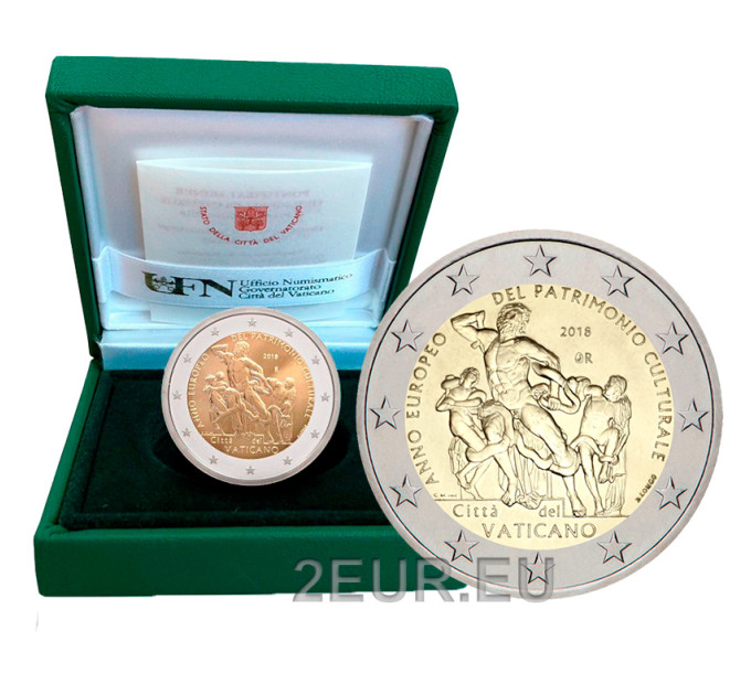 Vatikan 2 Euro proof 2018 - Europäisches Kulturerbejahr 
