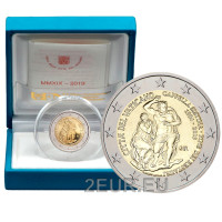 Vatikan 2 Euro proof 2019 - 25. Jahrestag der Restaurierung der Sixtinischen Kapelle  