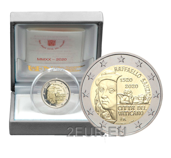 Vatikan 2 Euro proof 2020 - 500. Todestag Raffaels  