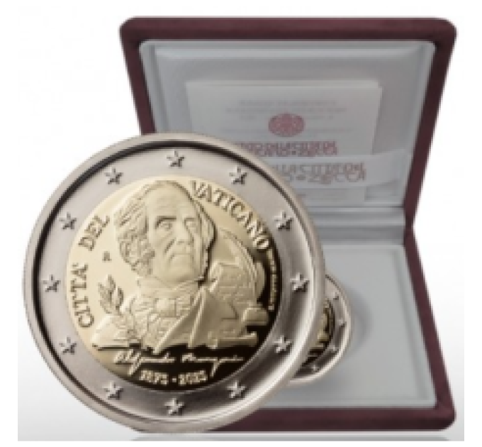Vatikan 2 Euro proof 2023 – 150. Todestag von Alessandro Manzoni