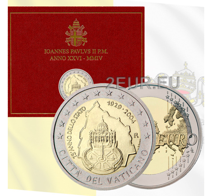 Vatikan 2 Euro BU 2004 - 75 Jahre Staatsjubiläum der Vatikanstadt
